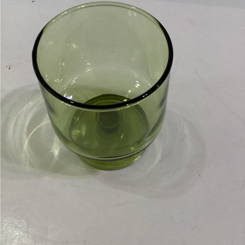 Vintage Anchor Hocking Avocado Green Sherbet Dessert Glass - Picture 3 of 6